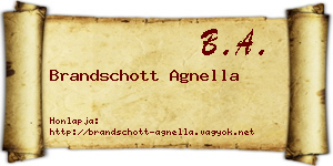 Brandschott Agnella névjegykártya